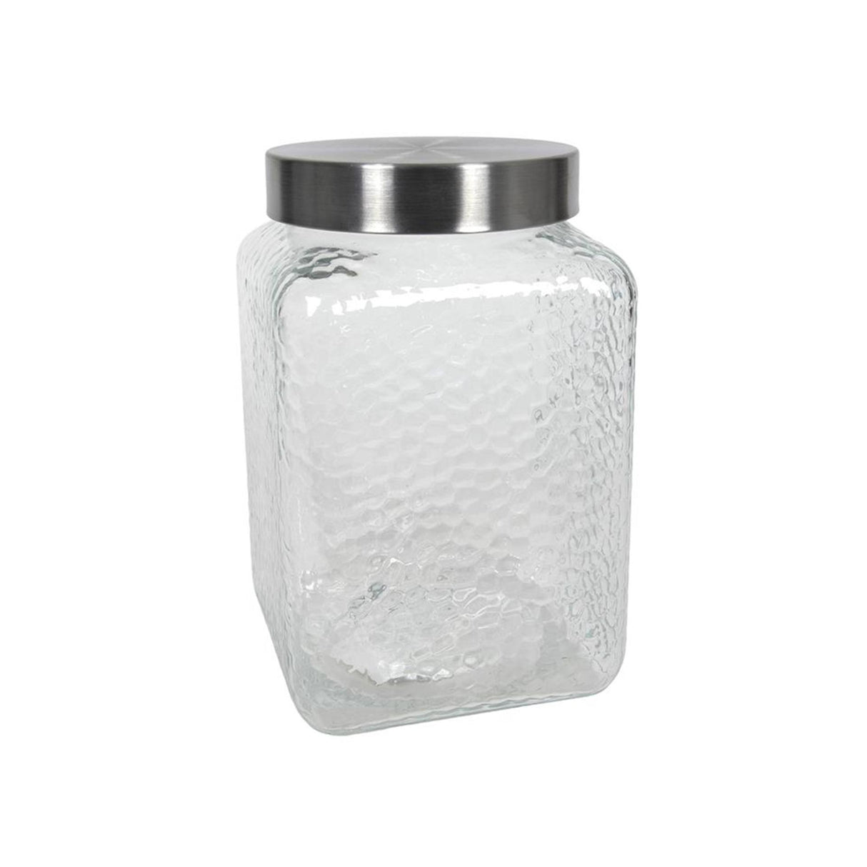 Ty opbevaringskrukke glas firkantet frostrelief 2450ml 12,7x12,7x20cm