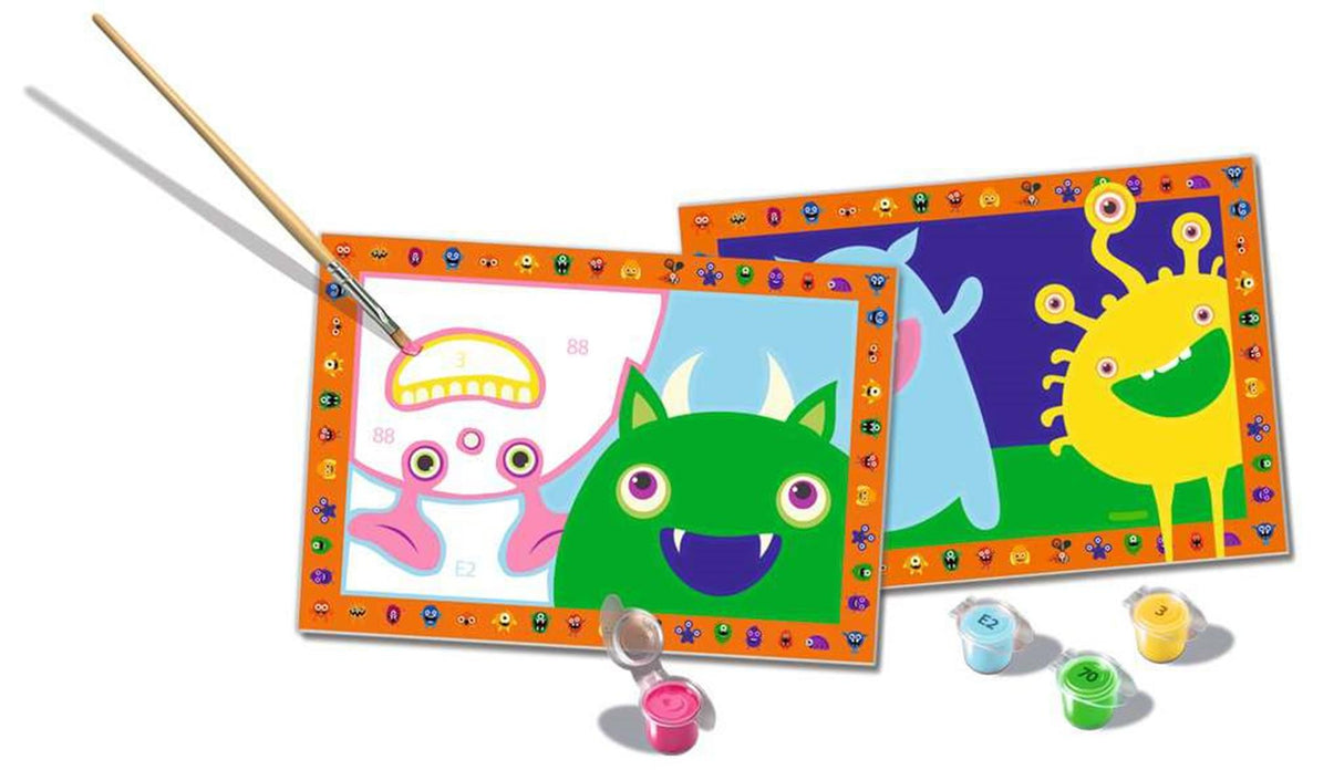 Ravensburger skaber fjollede monstre - mal efter nummer til børn
