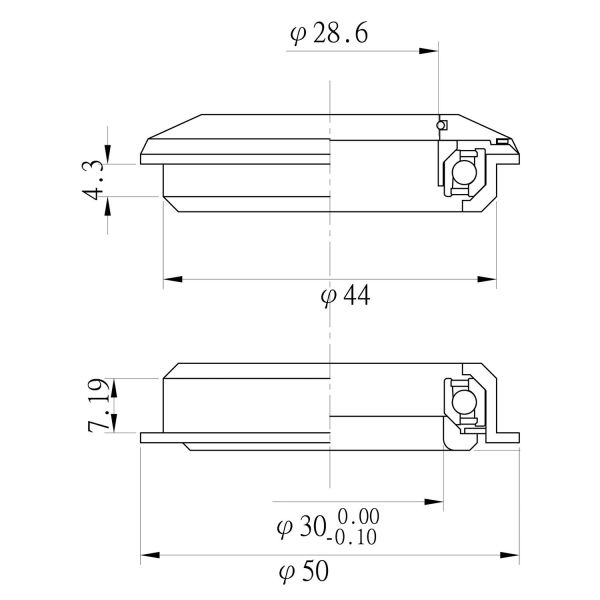 Neco Ball Head Set 1,1 8. Semi Intergred Stall Head Set ZS44 28.6 ZS44 30. A-HEAD.