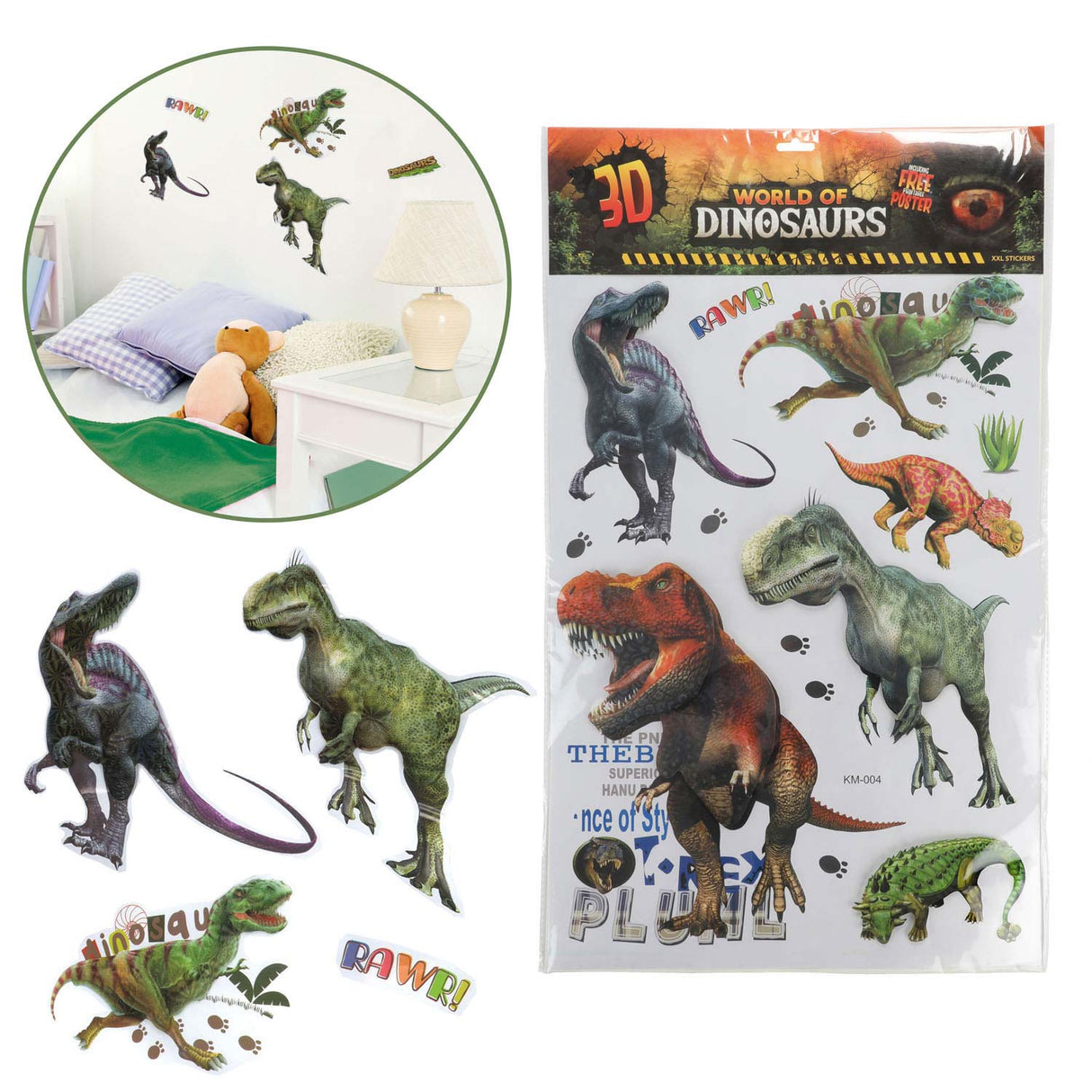 Toi-leys Wall Deco Stickers Dinosaurus