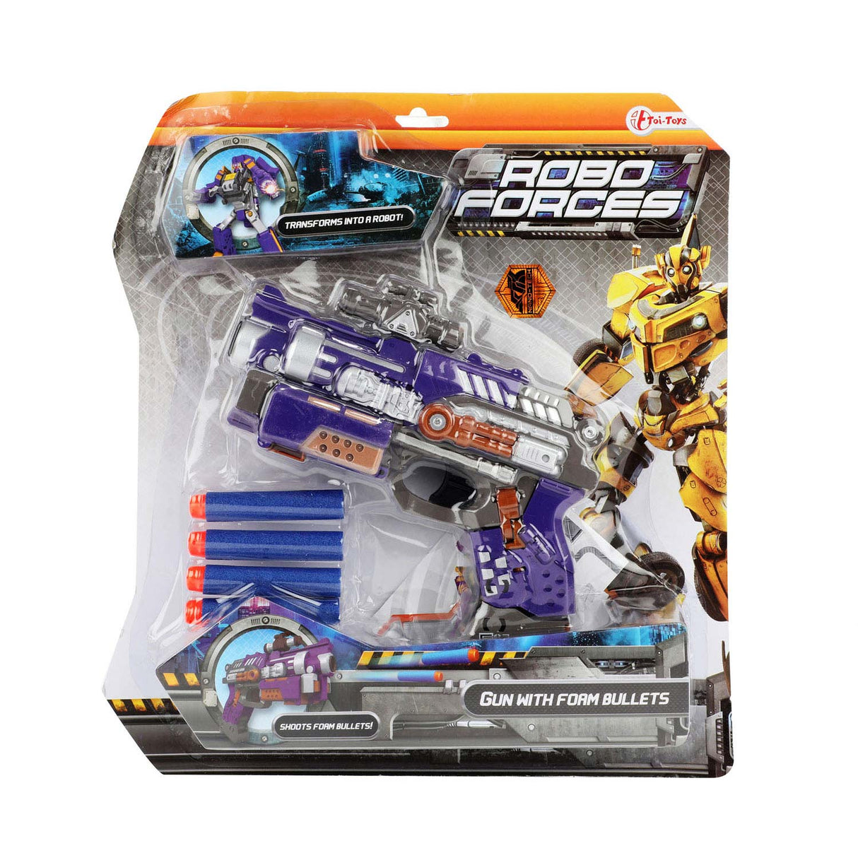 Roboforces skifter robotpistol med Foampijlen