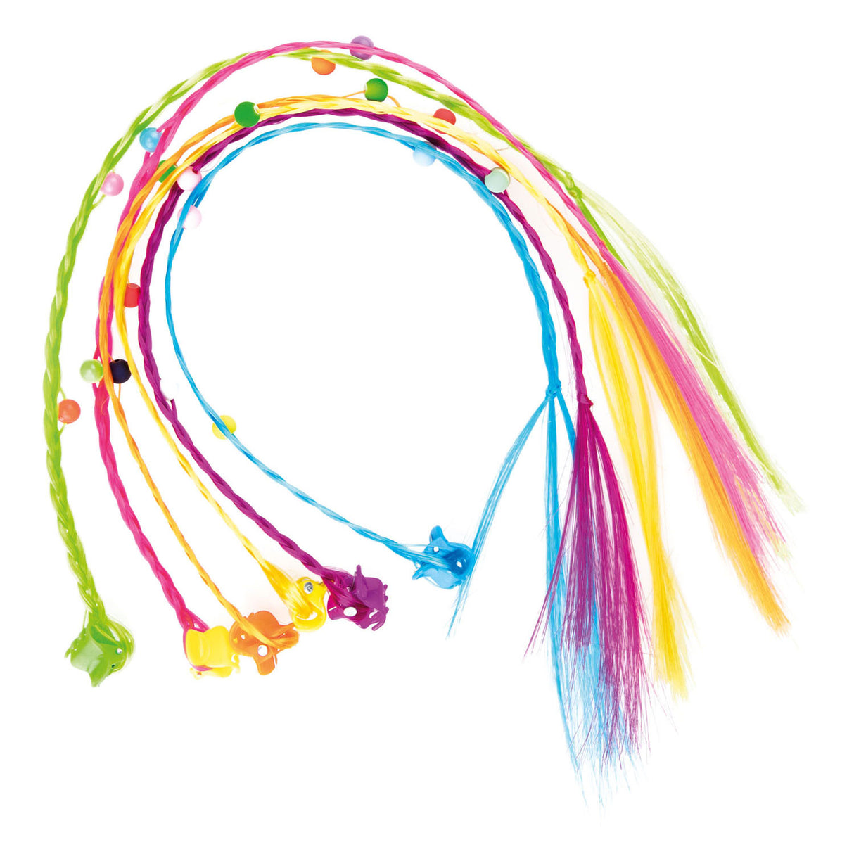 Toi-Toys Haarlok Haarclip med hjerter, 6 ..