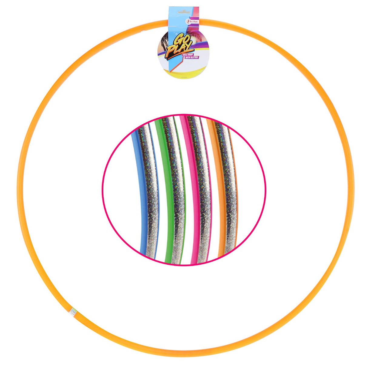 Toi-leys glitter hoops, sæt på 4