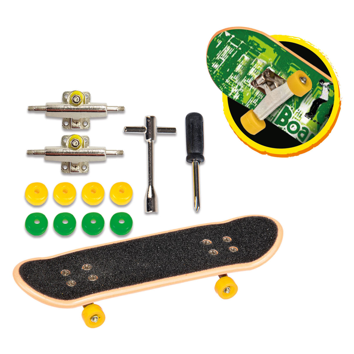 Toi-toys skate finger skateboard med ekstra hjul