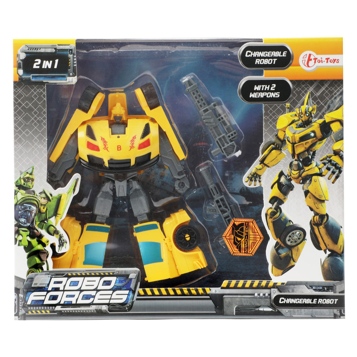 Roboforces skiftende robot sportsvogn