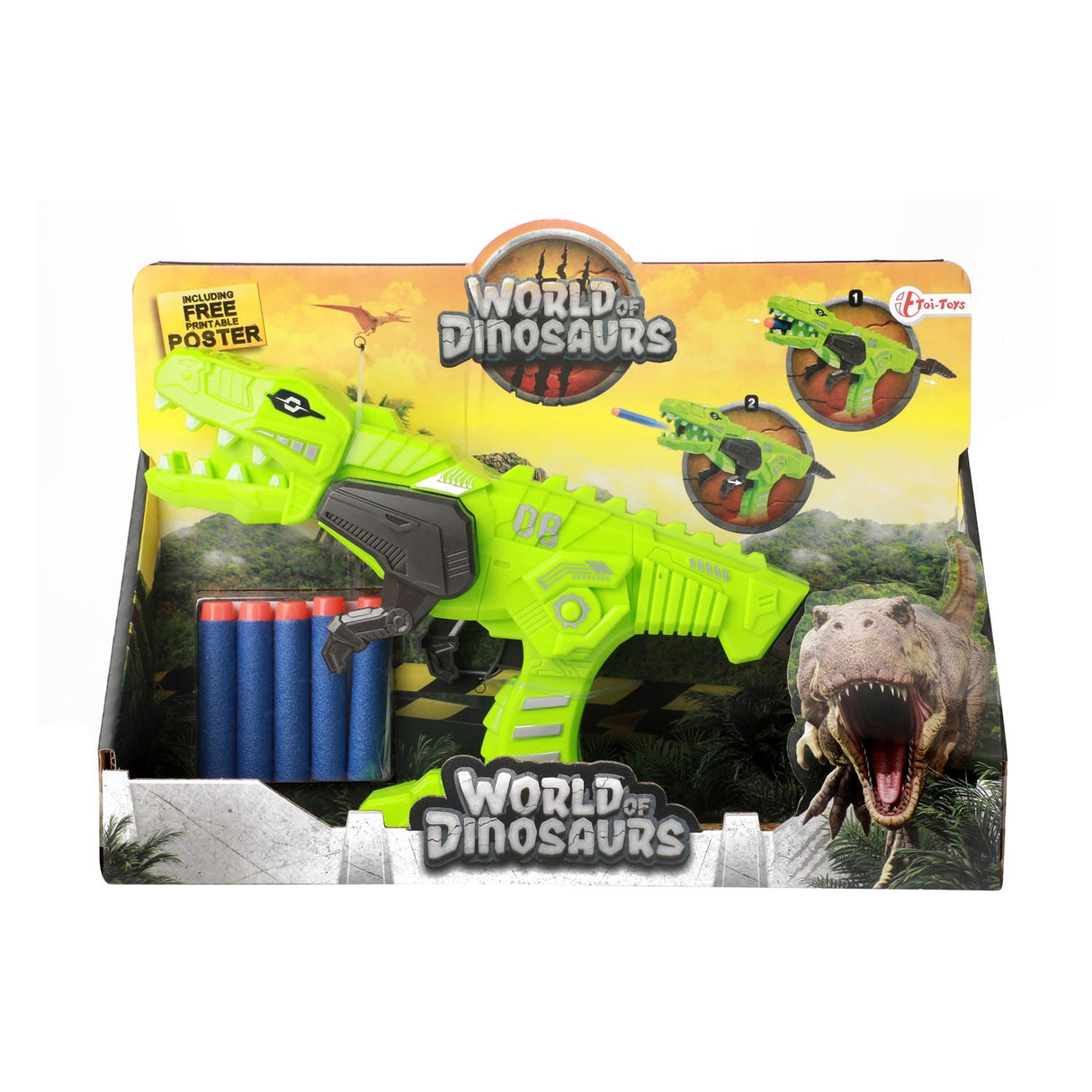 World of Dinosaurs afskærmningspistol med Foamijlen