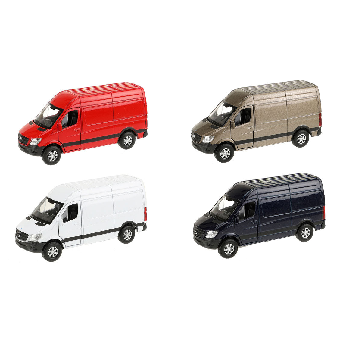 Welly mercedes-benz sprinter panel bus modelbil - 1:34