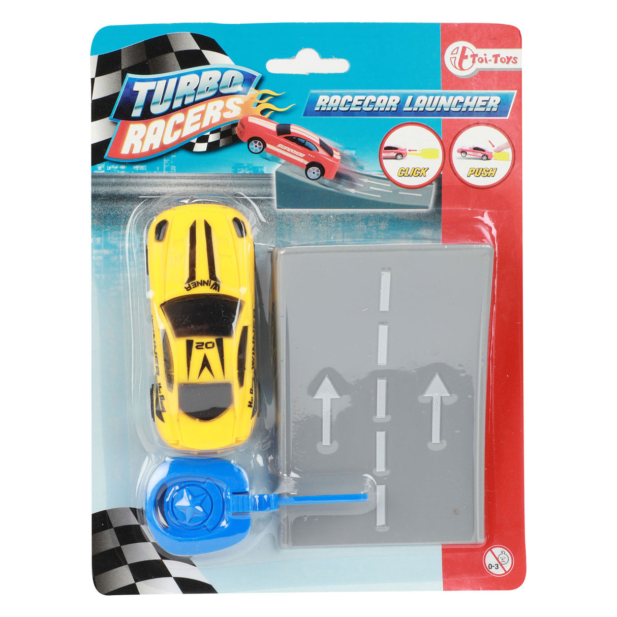 Turbo racers shoot rally car with ramp