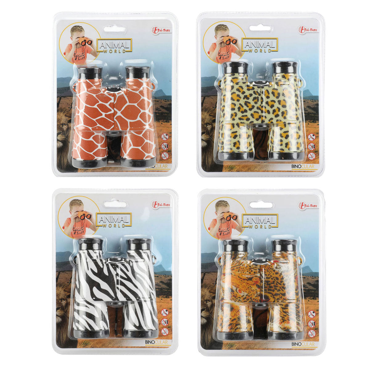 Toi-Toys Animal World Binoculars med dyreprint