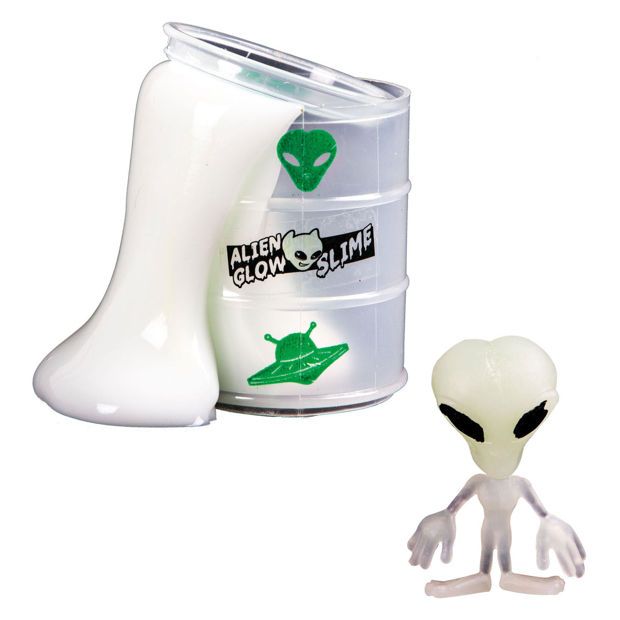 Toi-legetøj glød n sjov olietønde med glød i mørket slime alien