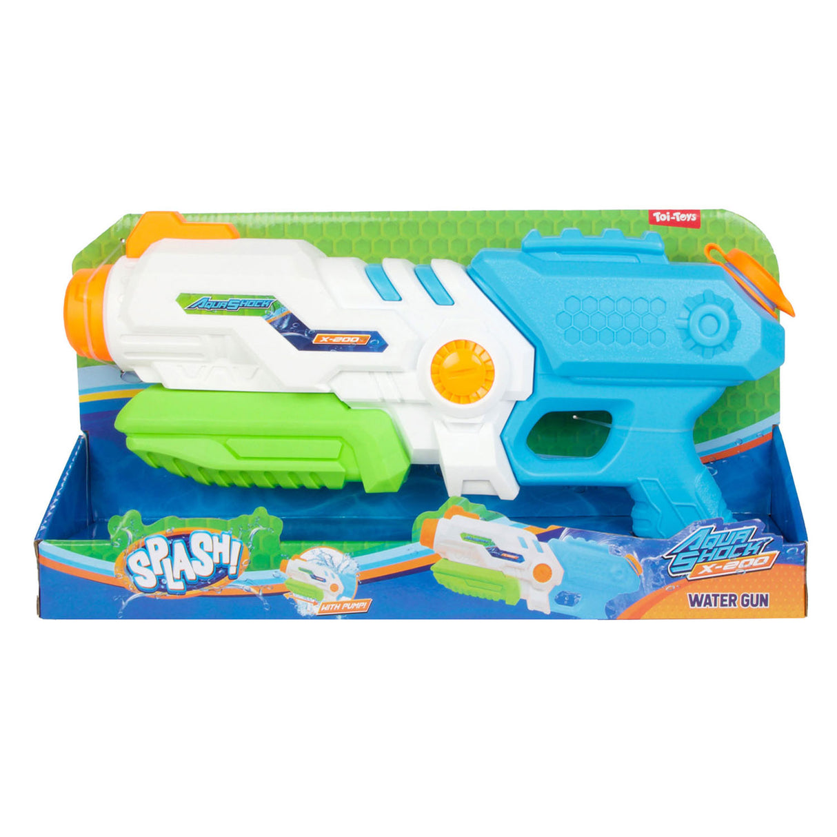 Toi-legetøj sprøjtevandspistol aqua shock x200 850ml
