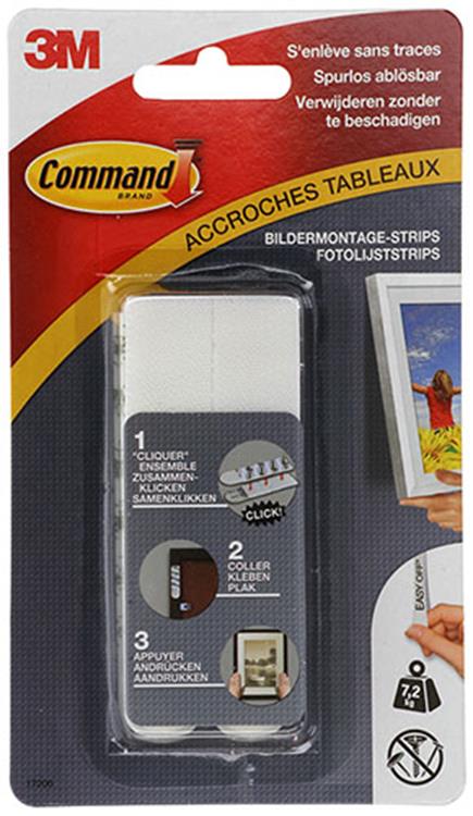 3m 1006167 - kommando stor snap-on streng. | 5 stk