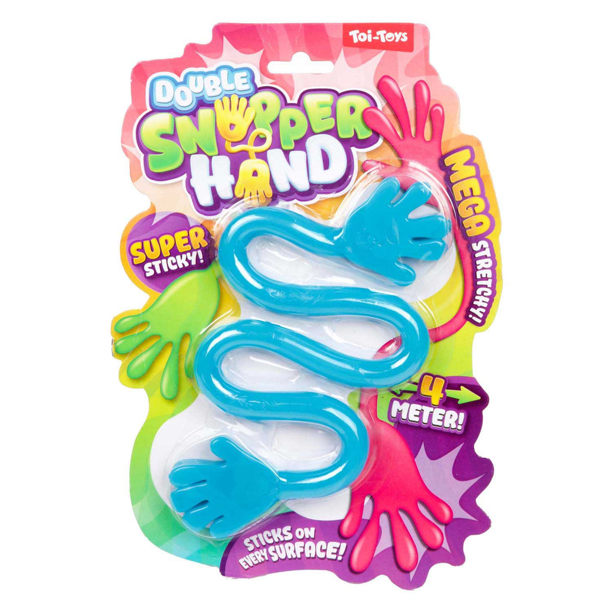 Toi-legetøj sticky hands duo sæt - op til 4 meter lang