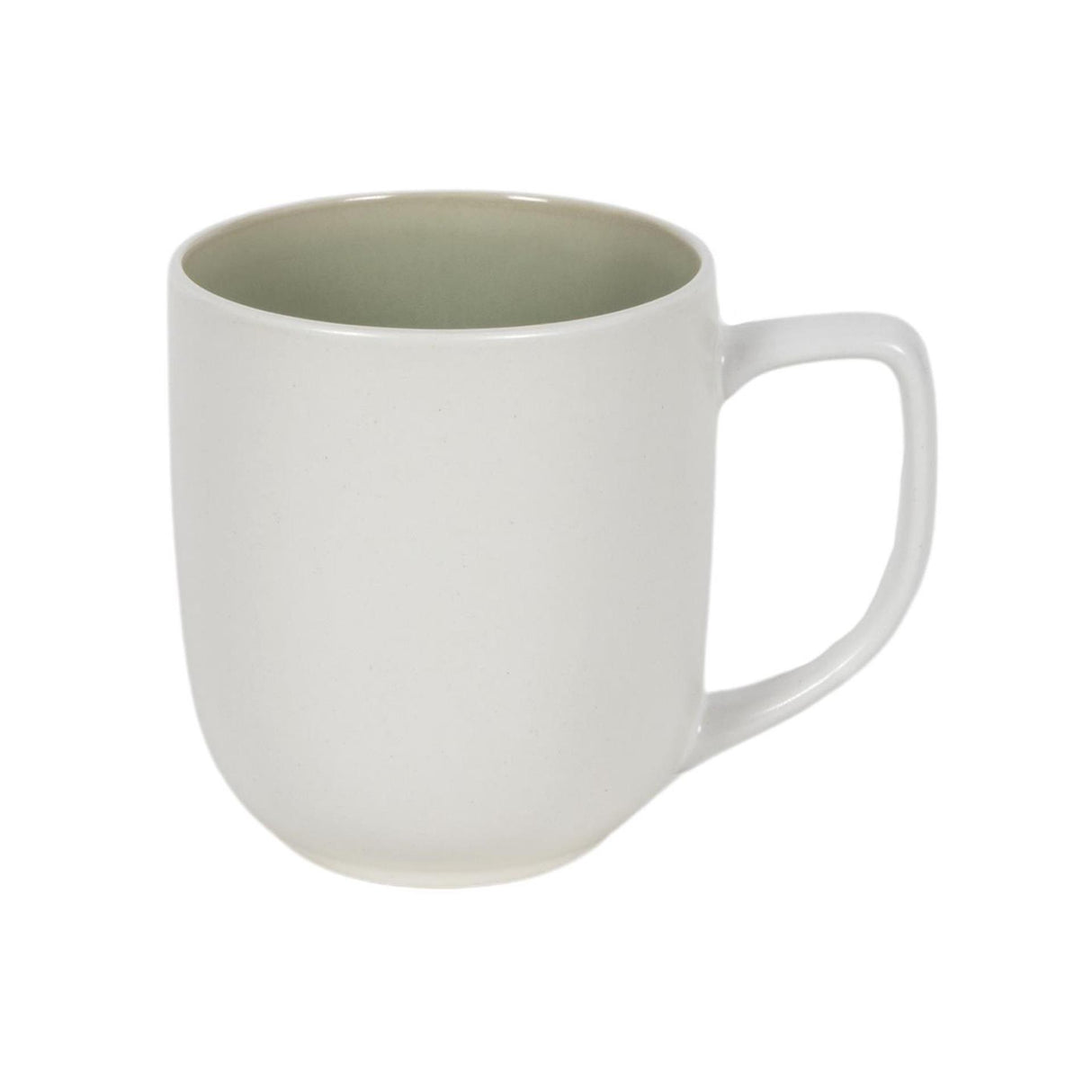 Kaffekrus mat hvid grøn 350ml æske med 6 stk