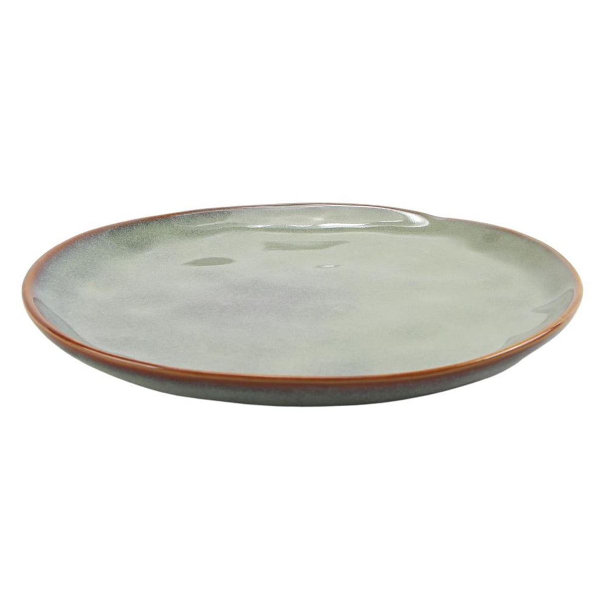 Svenska living morgenmadstallerken ã˜20,5cm mintbrun havkasse med 6 stk