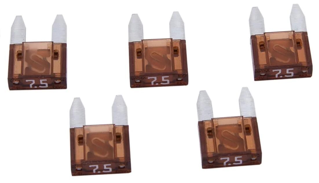 Dresselhaus flachsteckersicherung mini fladsikring mini 7,5a brun 5 stk.