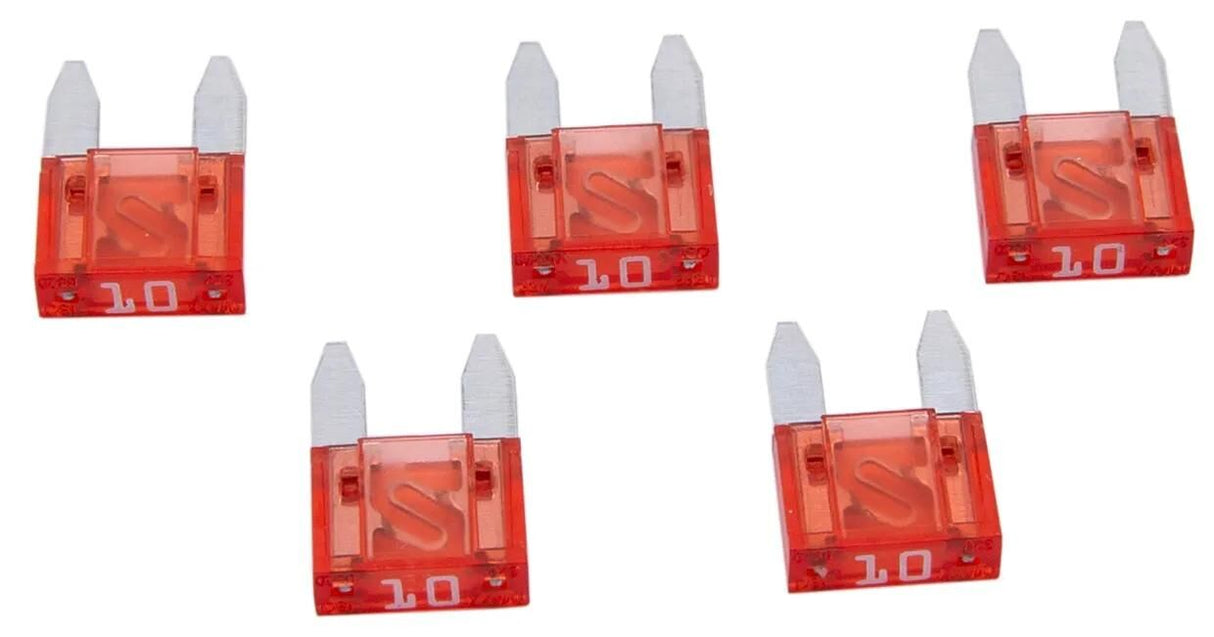 Dresselhaus flachsteckersicherung mini fladsikring mini 10a rød 5 stk.
