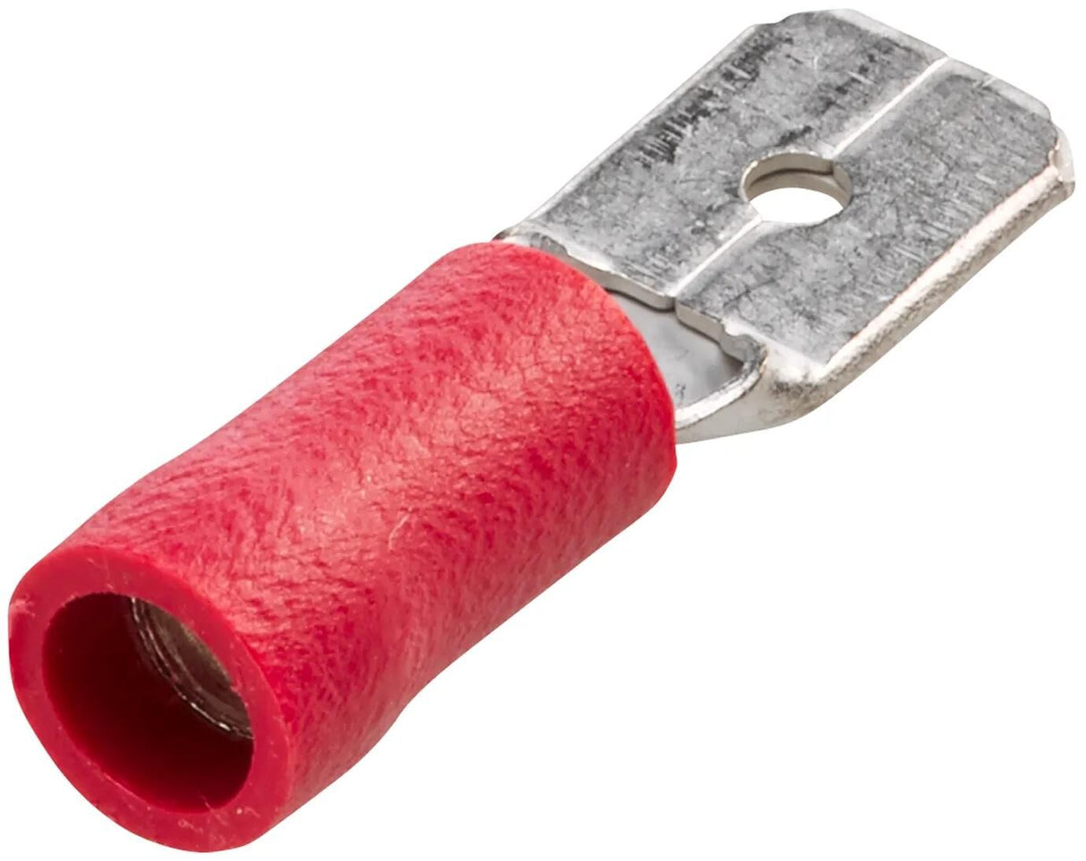 Hella fladstik fl.stik 0,5-1,0 100 stk rød 6,3x0,8mm