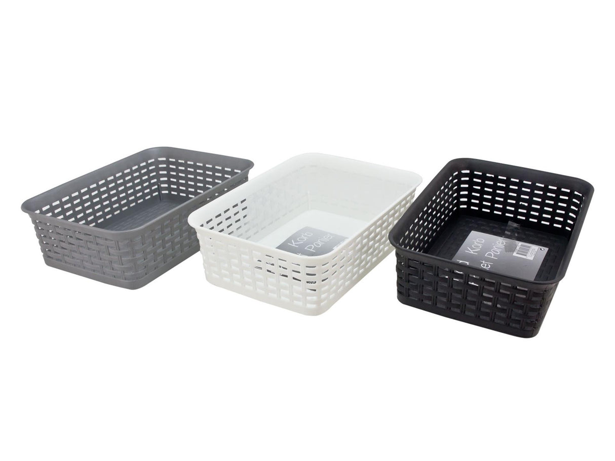 Svenska levende kurv plast 20x14x6cm blå
