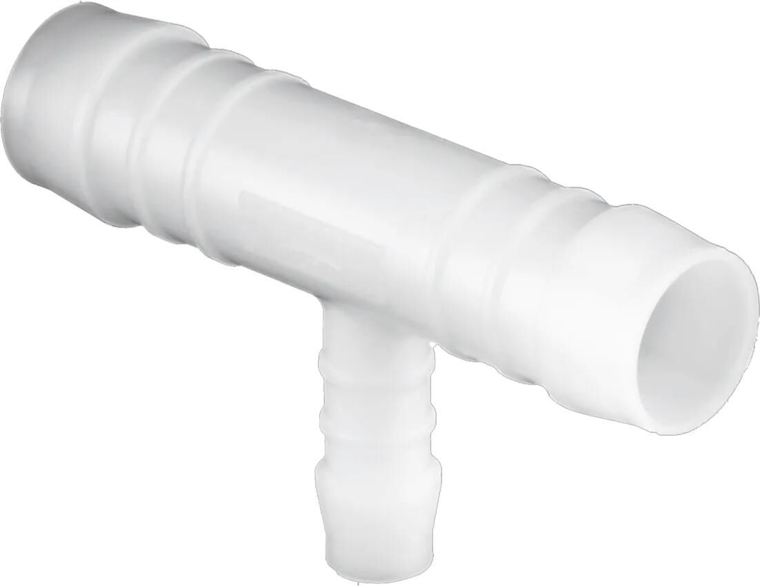 Dresselhaus schlauchbinder plastik slangeforbindelser t-rød. d=3-4-3 mm