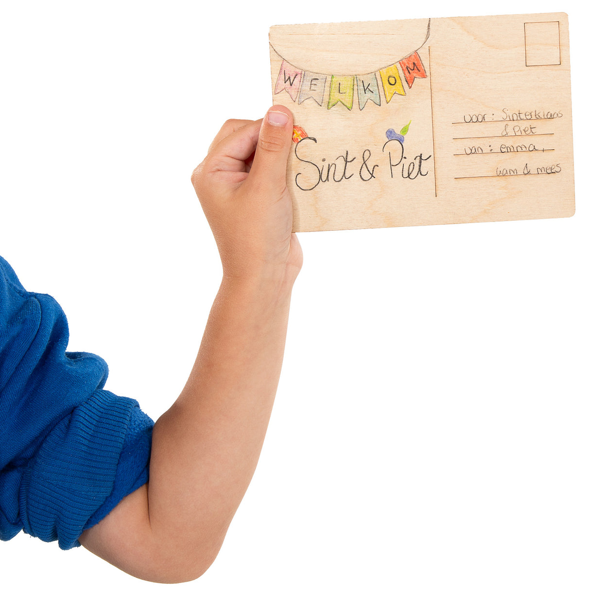 Playwood træ postkort krydsfiner