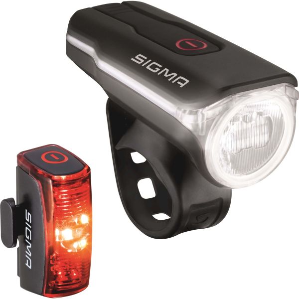 Belysningssæt Sigma Aura 60 forlygter + Infinity 2 baglygter