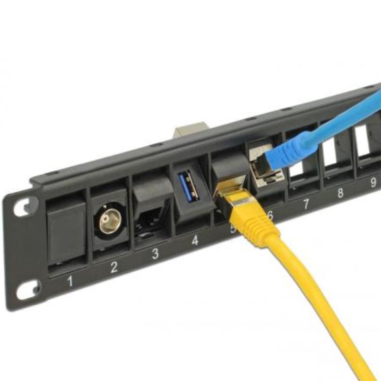 Keystone patch panel