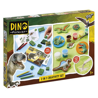 Totum Dino Forever - 2in1 Gip og Color Creativity Set