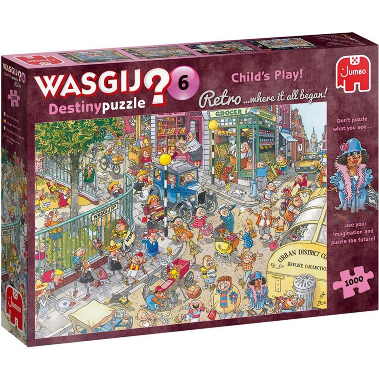 Jumbo wasgij retro skæbne 6 - 1000 stk