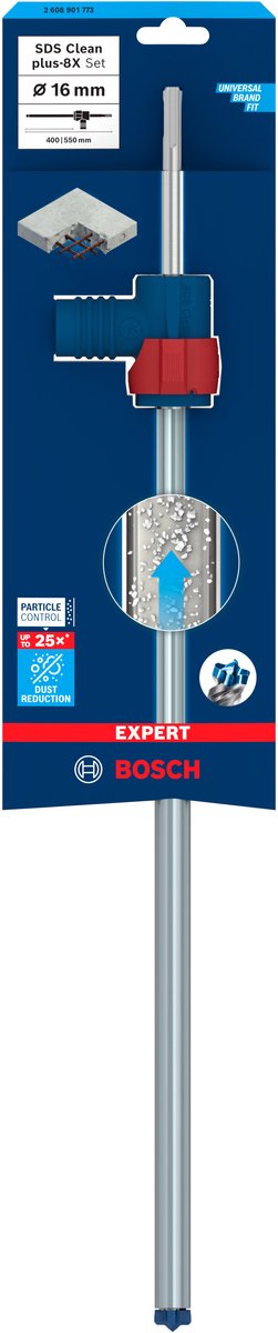 Bosch expert sds clean plus-8x hammerboresæt 16 x 400 x 550