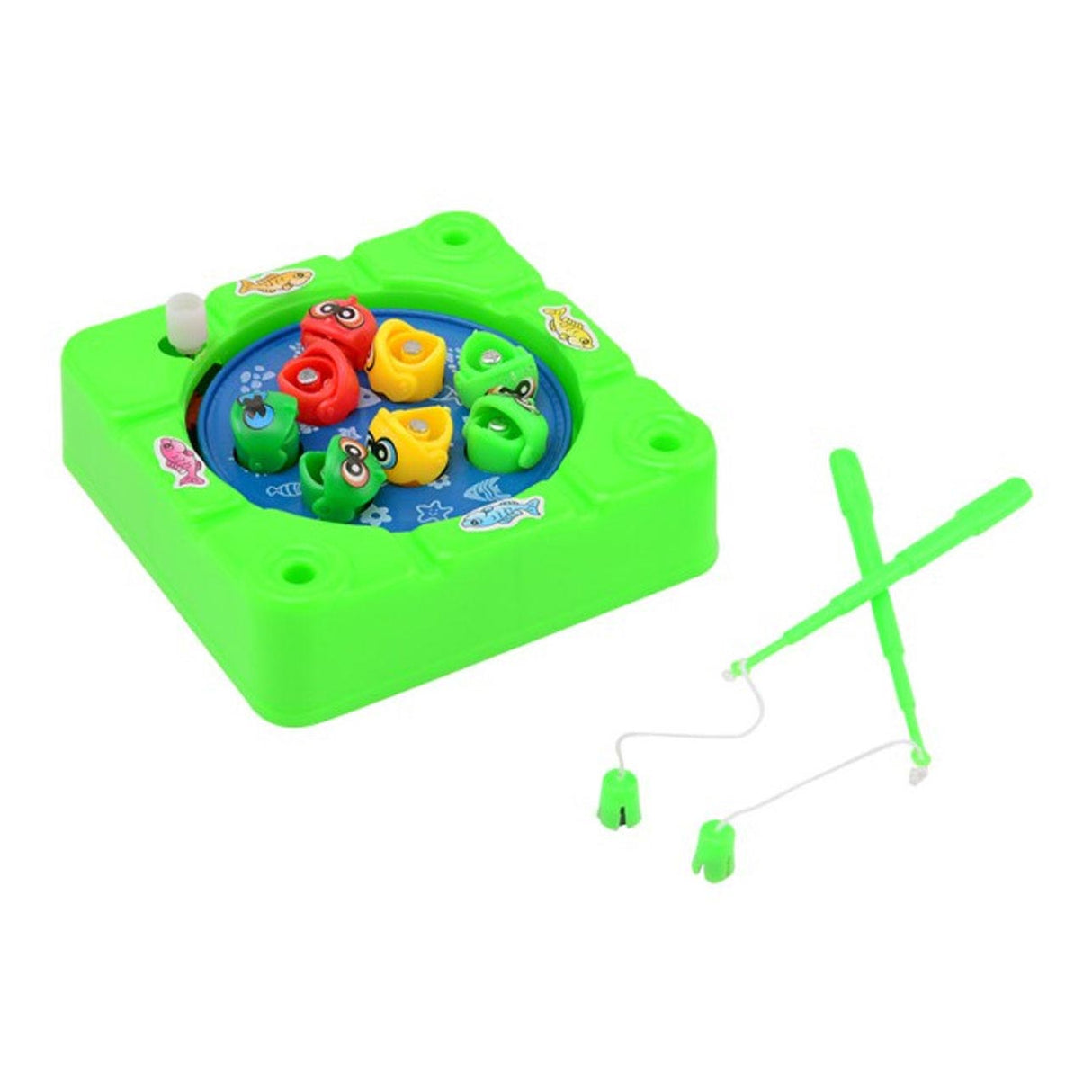 Johntoy vind-up magnetisk fiskespil