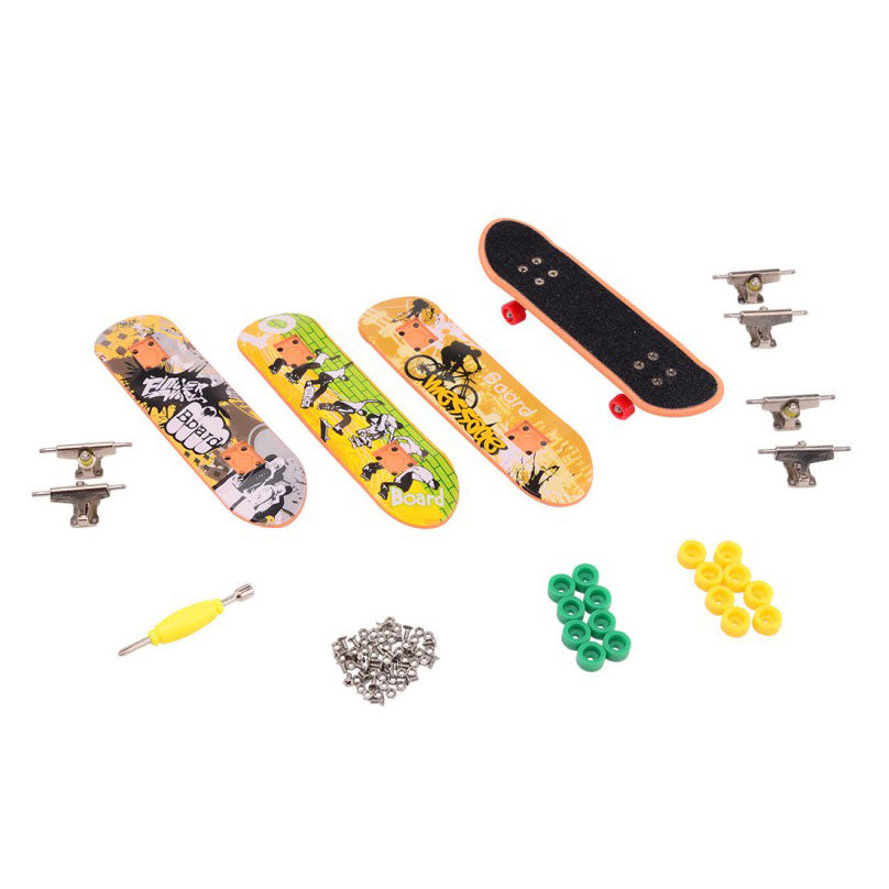 Johntoy finger skateboard sæt, 4 stk.