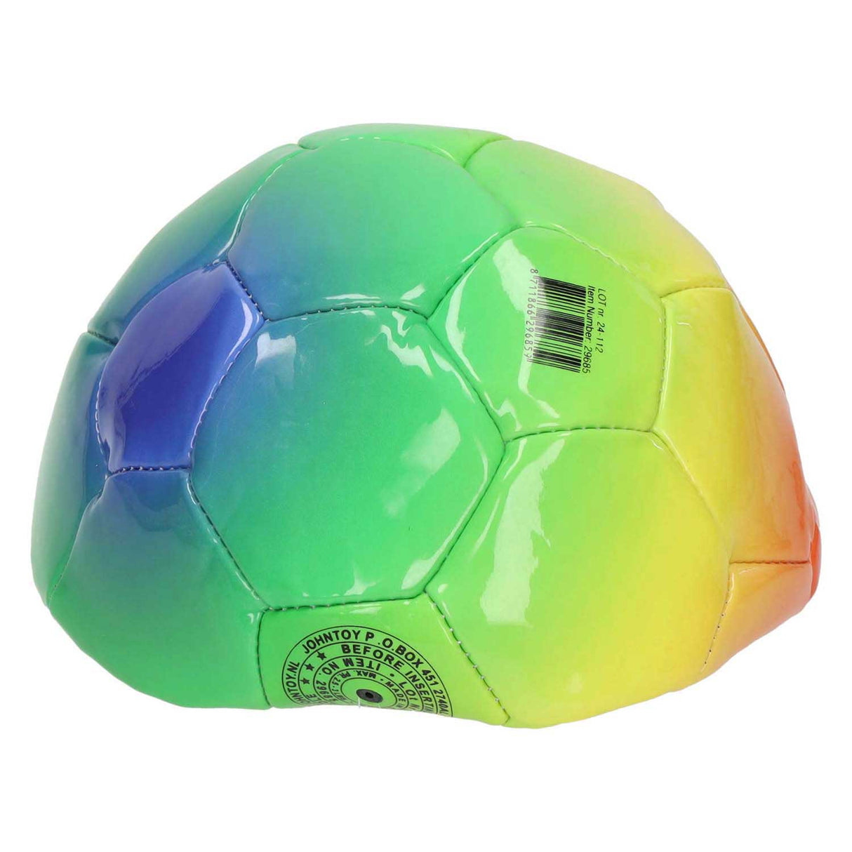 Johntoy regnbue fodbold - 20cm