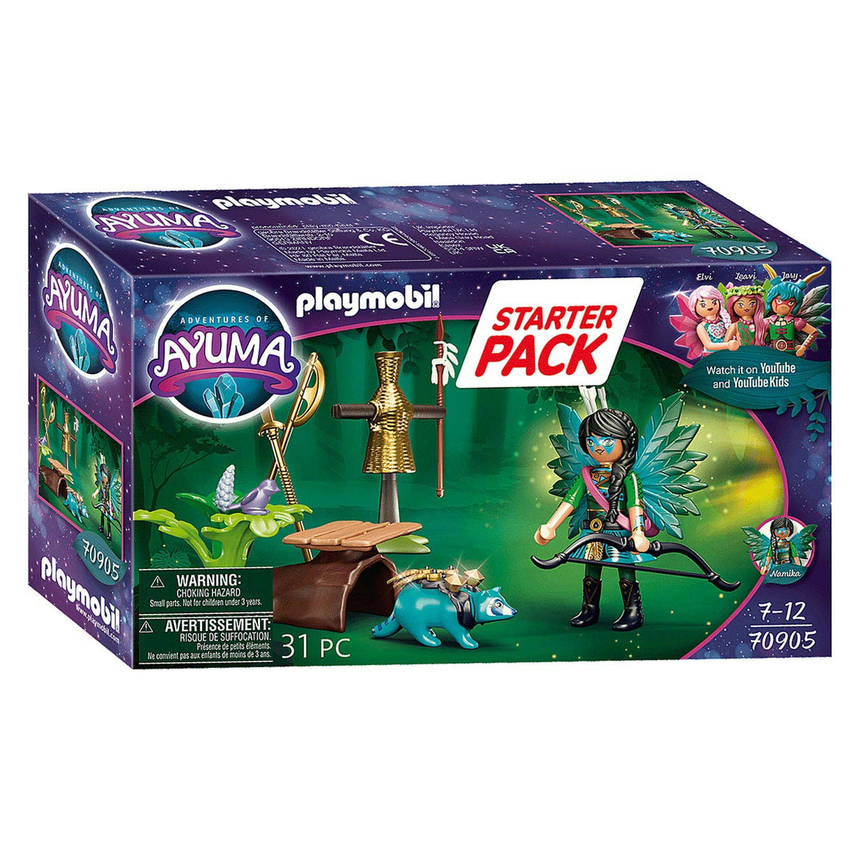 Playmobil Ayuma startsæt ridderfe med vaskebjørn - 70905
