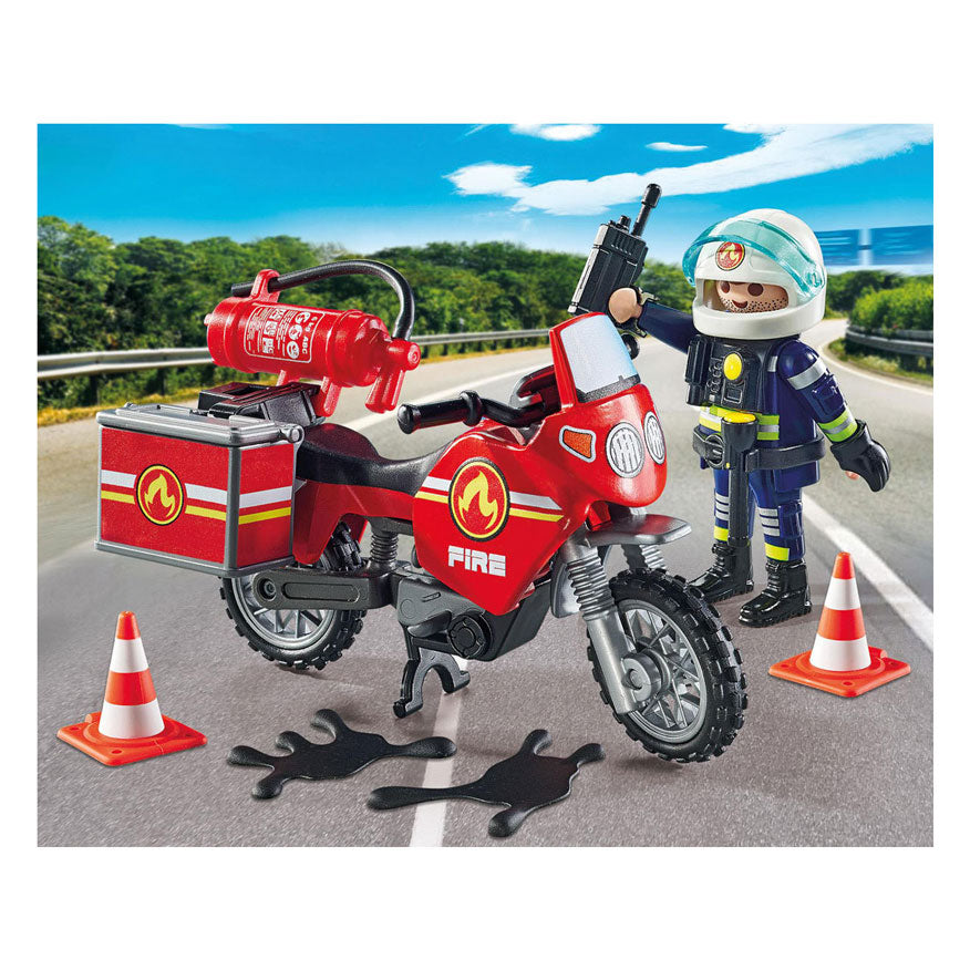 Playmobil 71466 Action Heroes Fire Brigade på stedet for ulykken