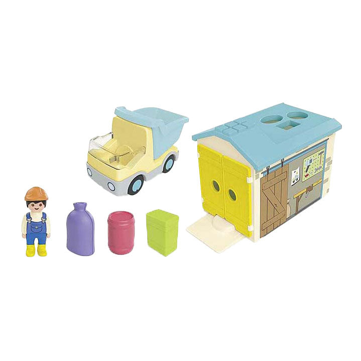 Playmobil 71686 junior håndværker med sorteringsgarage