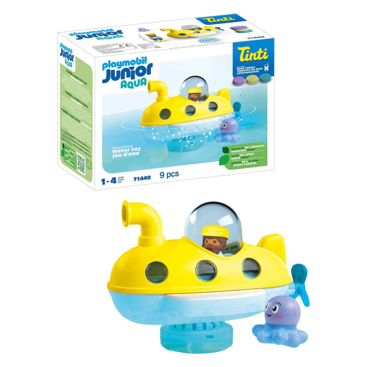 Playmobil junior tinti: farverig ubåd - 71440