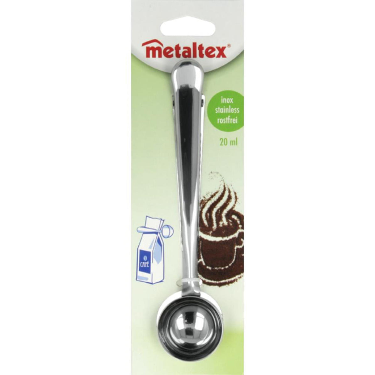 Metaltex kaffemålende øseposeforsegler