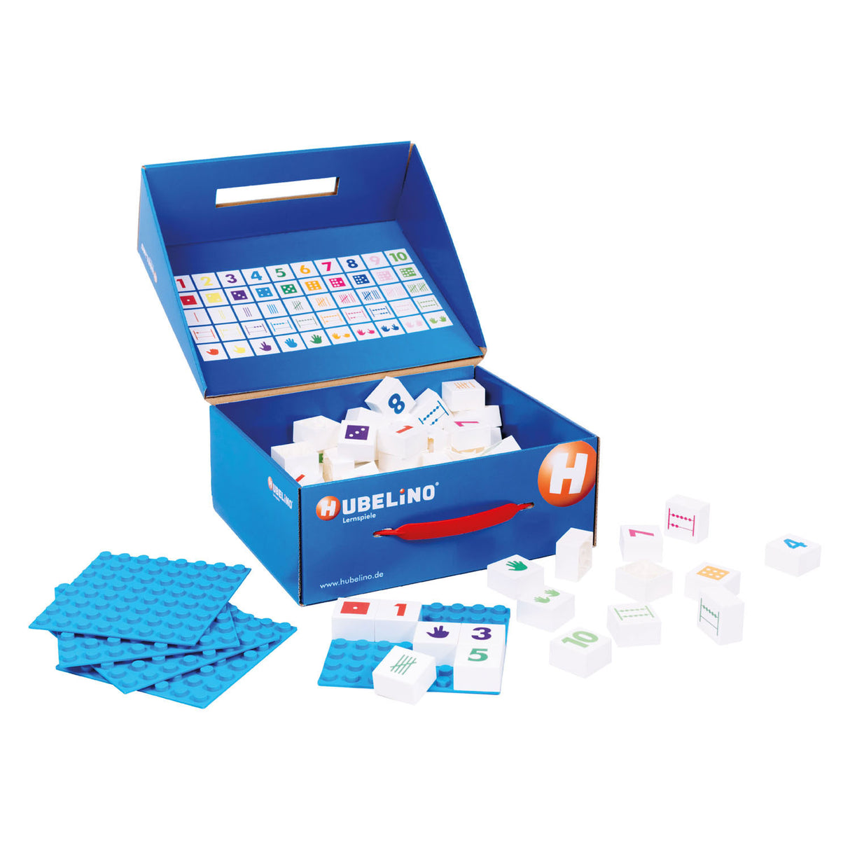 Hubelino Numbers Leather Learning Blocks, 85dlg.