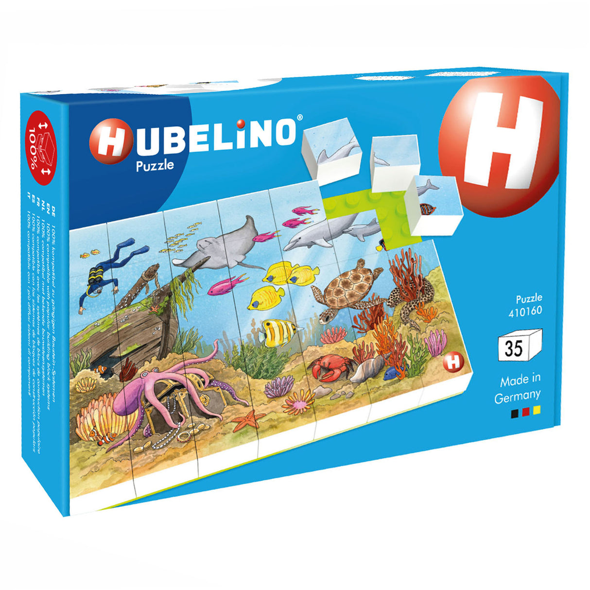 Hubelino Block Puzzle Underwater World, 35 ..