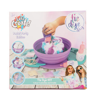 Tie dye station pastel fest