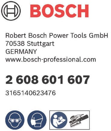 Bosch tilbehør gex 125-150 slibeplade medium hård 125 mm artikelnummer | 2608601607 - 2608601607