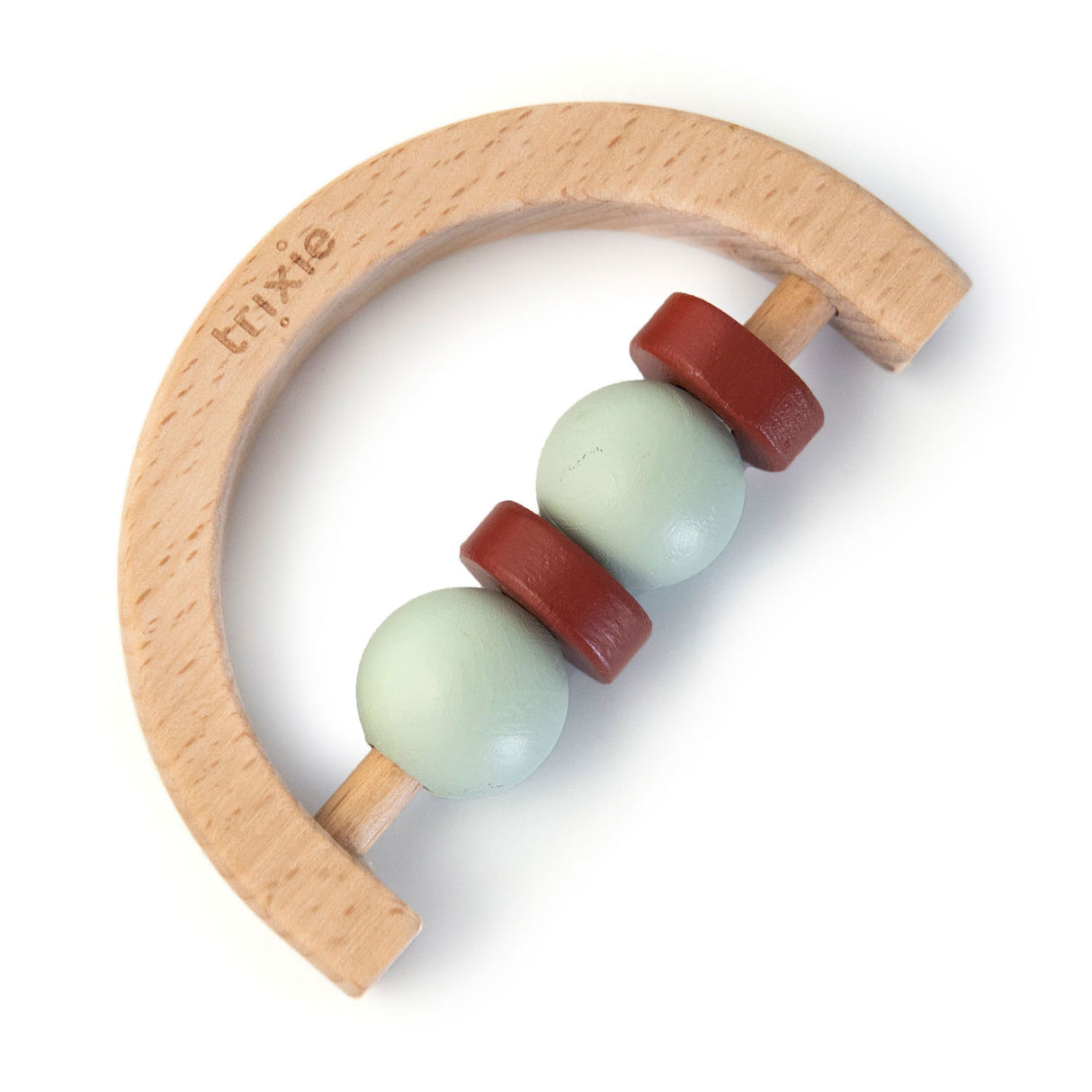 Trixie Semicircle Rattle Wood Mint hvile