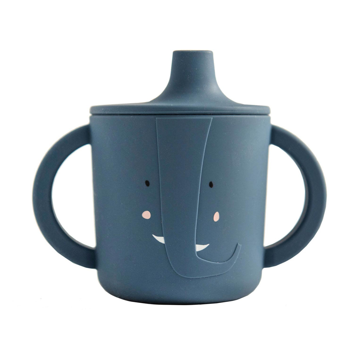 Trixie sippy kop - mrs. elefant - drikkekop til baby - anti-spild kop - til babyer fra 4 måneder - lavet af silikone - tåler opvaskemaskine