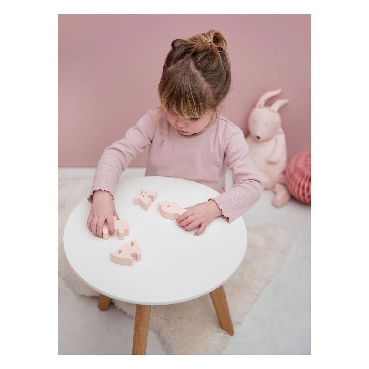 Trixie Wood Animal Tidligere puslespil fru Rabbit, 4 ..