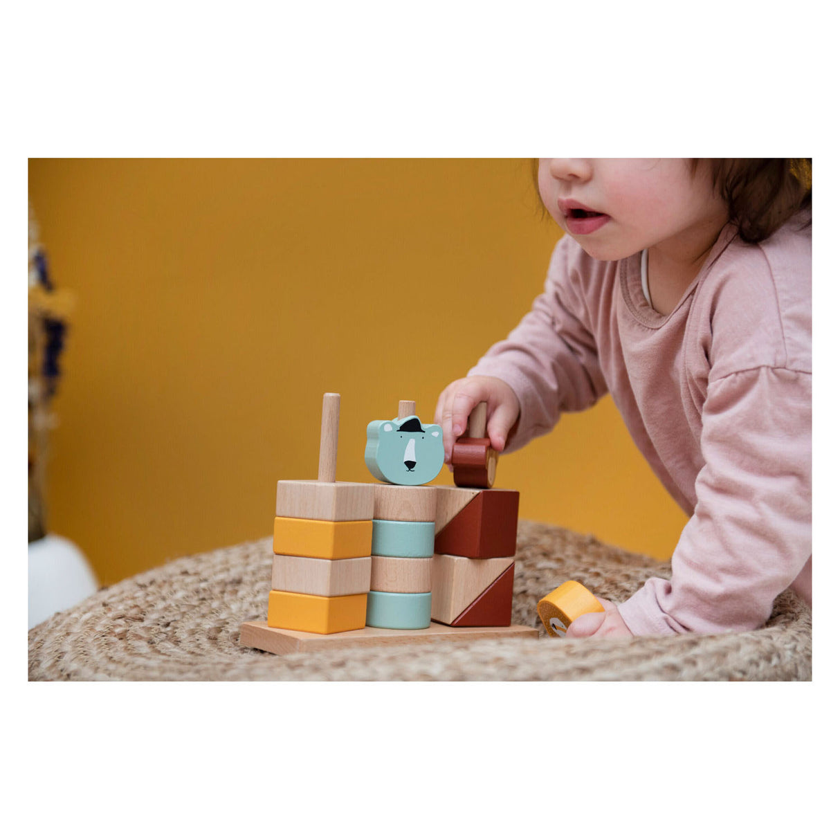 Trixie Wood Animals Stacking Blocks, 15dlg.