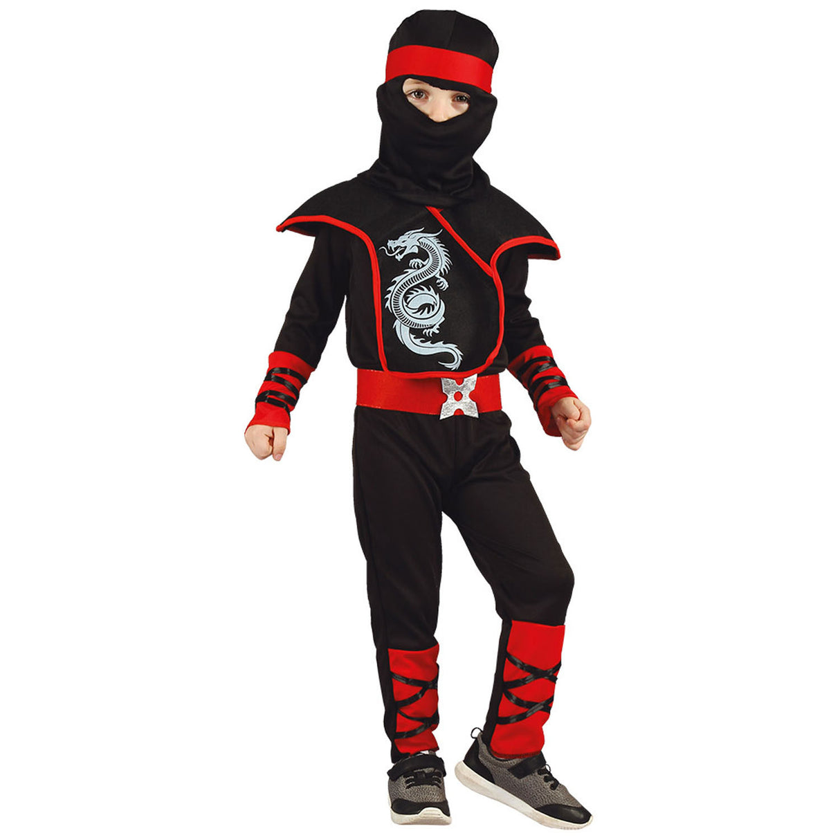 Boland børnekostume ninja, 3-4 år