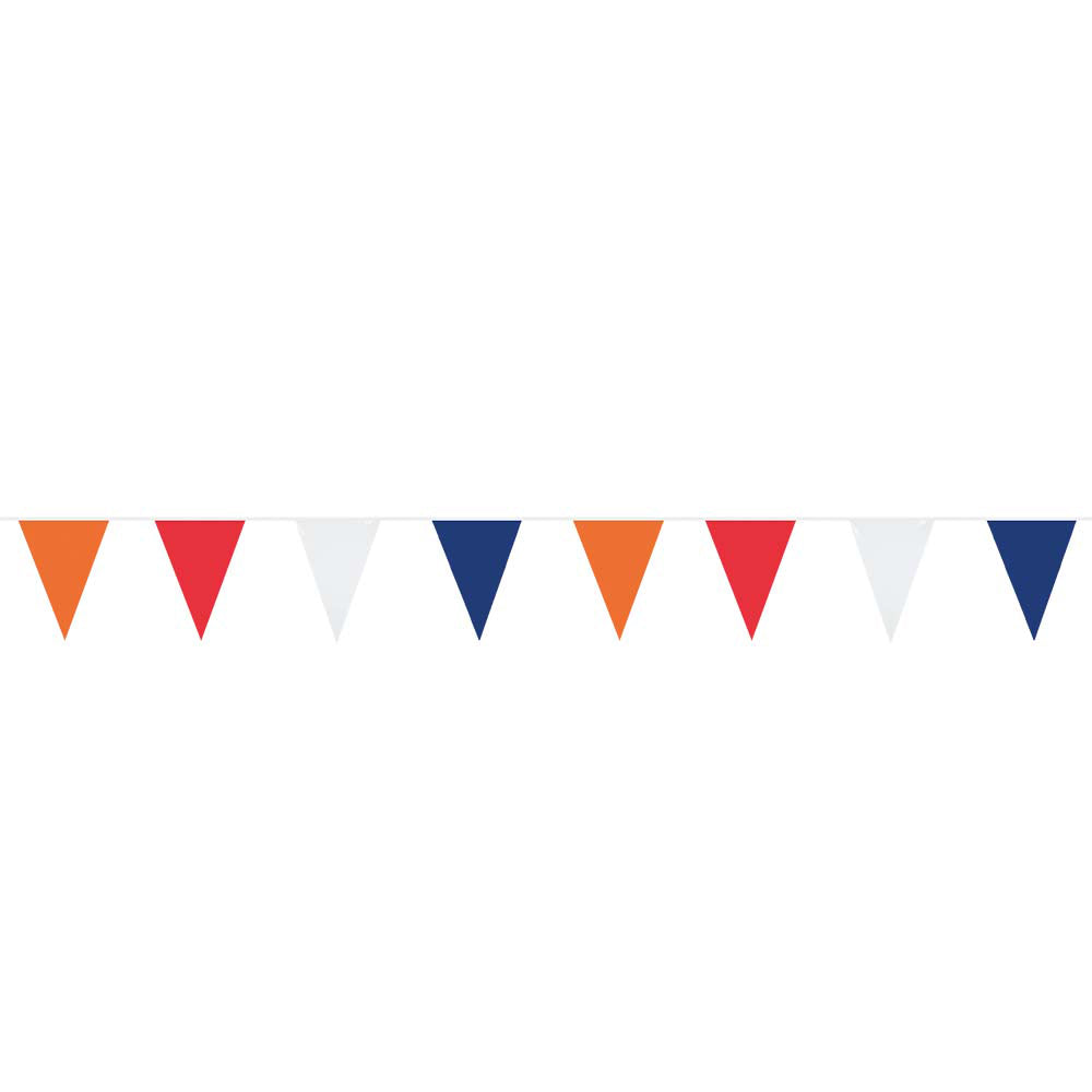 Boland flagline orange rød hvid blå, 10 mtr.