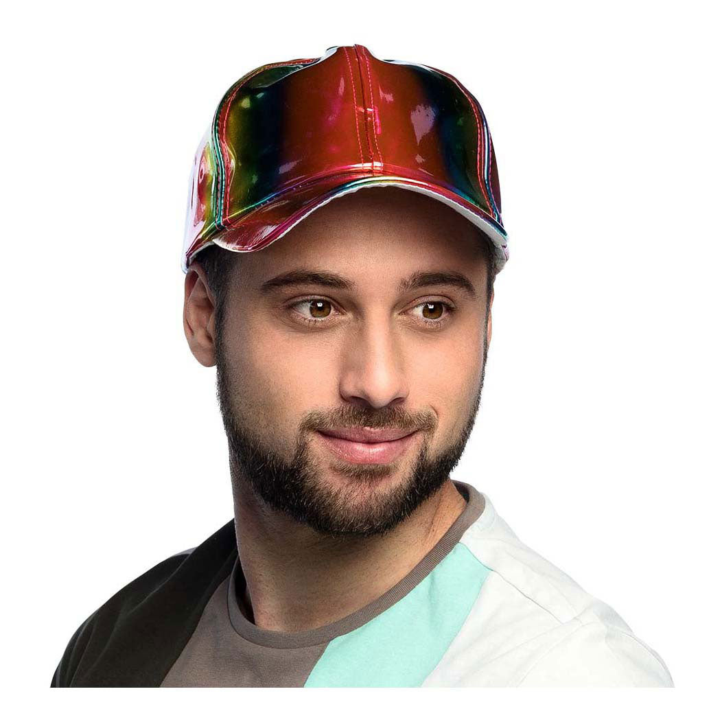 Boland kasket holo regnbue 25cm justerbar