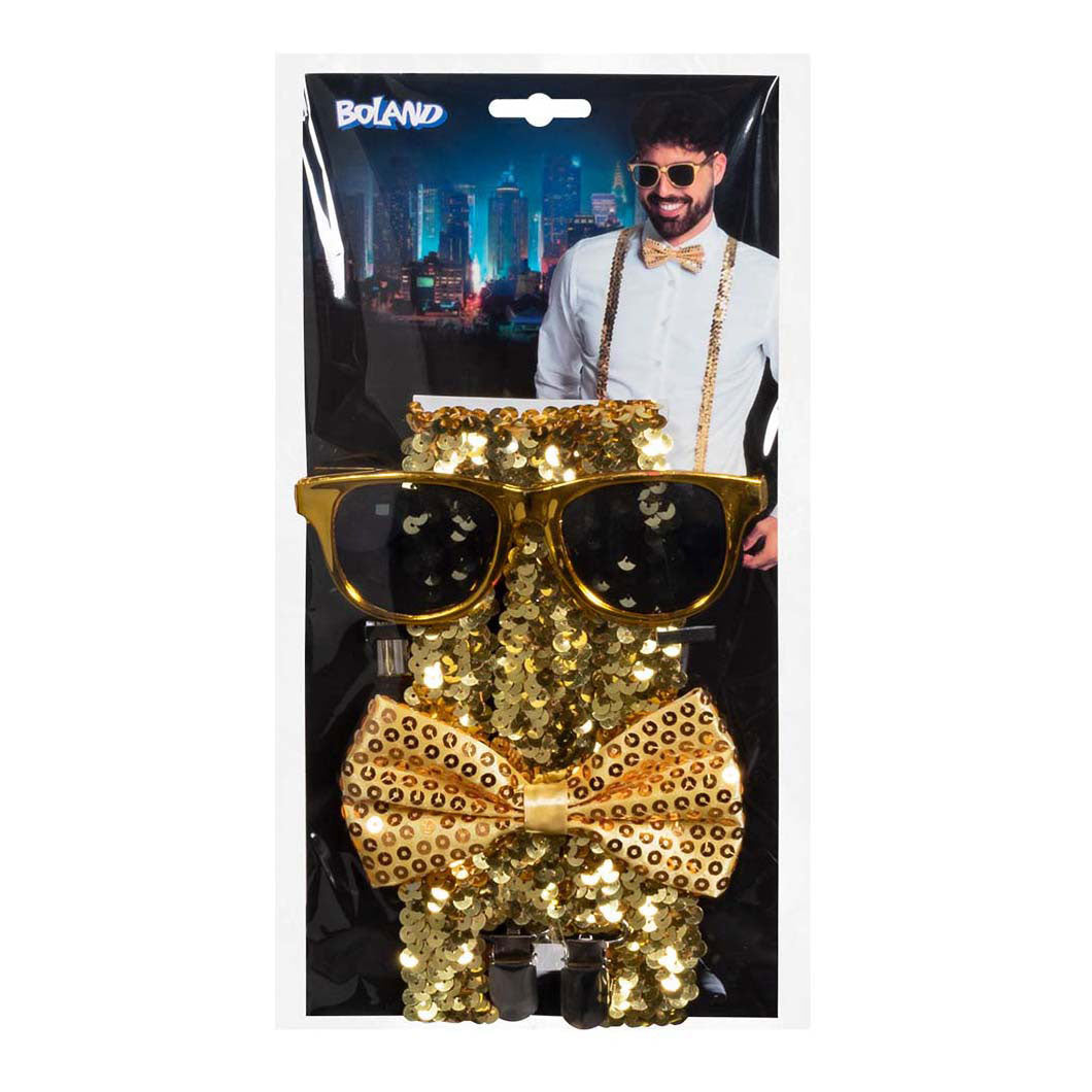 Boland tilbehørssæt festoutfit guld